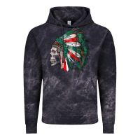 Cloud Black mexican indian headdress with skull Vintage Hoodie - RanaPortraitStore