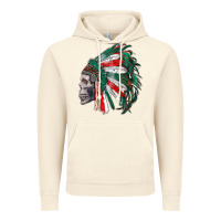 Vintage Artic mexican indian headdress with skull Vintage Hoodie - RanaPortraitStore