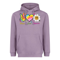 Lavender peace love happiness Heavyweight Hoodie - NancyCooperArtShop