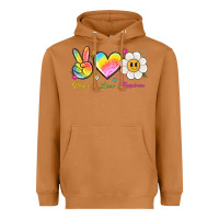 Meerkat peace love happiness Heavyweight Hoodie - NancyCooperArtShop