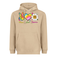 Mushroom peace love happiness Heavyweight Hoodie - NancyCooperArtShop