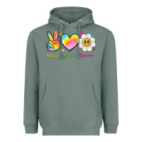 Sage peace love happiness Heavyweight Hoodie - NancyCooperArtShop