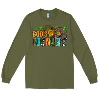 Army Green gods country Long Sleeve Tee - AdoDesignShop
