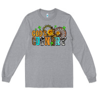 Heather Grey gods country Long Sleeve Tee - AdoDesignShop