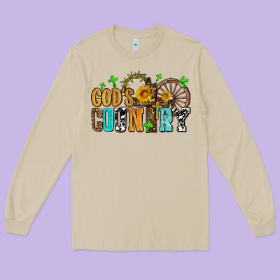 Gods Country Long Sleeve Tee Designed By Adodesignshop