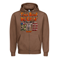 Chestnut The Best Bucking Dad Ever Zipper Hoodie - LillyAllenDesigns