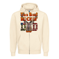 Sandshell The Best Bucking Dad Ever Zipper Hoodie - LillyAllenDesigns