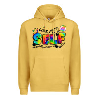 Antique Gold self love tie dye Premium Hoodie - Artiststas