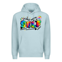 Blue Mist self love tie dye Premium Hoodie - Artiststas