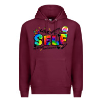 Burgundy self love tie dye Premium Hoodie - Artiststas