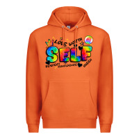 Carrot self love tie dye Premium Hoodie - Artiststas