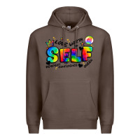 Coffee self love tie dye Premium Hoodie - Artiststas