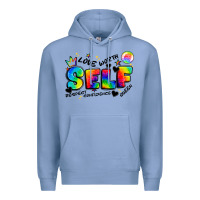 Colony Blue self love tie dye Premium Hoodie - Artiststas