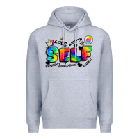 Heather Grey self love tie dye Premium Hoodie - Artiststas