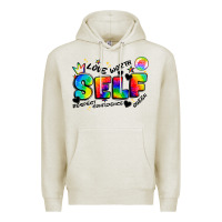 Oatmeal Heather self love tie dye Premium Hoodie - Artiststas