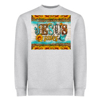 Heather Grey jesus saves tumbler Heavyweight Sweatshirt - HRA Design Shop