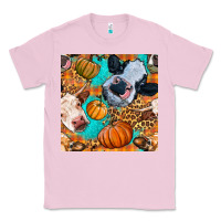 Bubblegum Pink autumn cows seamless pattern Classic Tee - BundleAndBundleShop