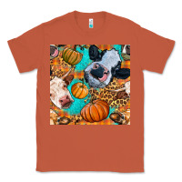 Copper autumn cows seamless pattern Classic Tee - BundleAndBundleShop