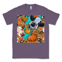 Lavender autumn cows seamless pattern Classic Tee - BundleAndBundleShop