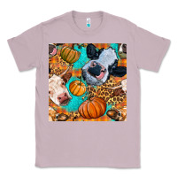 Lilac autumn cows seamless pattern Classic Tee - BundleAndBundleShop