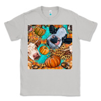 Moon Dust autumn cows seamless pattern Classic Tee - BundleAndBundleShop