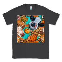 Smoke autumn cows seamless pattern Classic Tee - BundleAndBundleShop