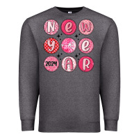 Charcoal Heather new year 2024 Premium Sweatshirt - MaliasSmallBusiness