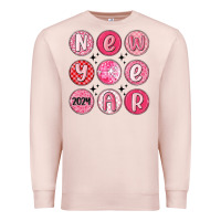 Pale Pink new year 2024 Premium Sweatshirt - MaliasSmallBusiness