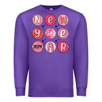Purple new year 2024 Premium Sweatshirt - MaliasSmallBusiness