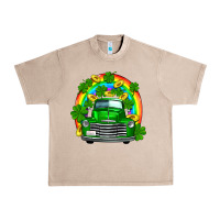 French Oak st patricks shamrock gold rainbow truck Urban Heavy Tee - FaDigitalArtStudio