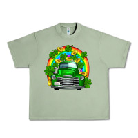 Oil Green st patricks shamrock gold rainbow truck Urban Heavy Tee - FaDigitalArtStudio