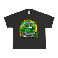 Pigment Black st patricks shamrock gold rainbow truck Urban Heavy Tee - FaDigitalArtStudio