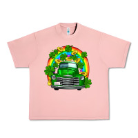 Salmon st patricks shamrock gold rainbow truck Urban Heavy Tee - FaDigitalArtStudio