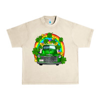 Sandshell st patricks shamrock gold rainbow truck Urban Heavy Tee - FaDigitalArtStudio