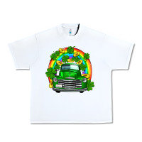 White st patricks shamrock gold rainbow truck Urban Heavy Tee - FaDigitalArtStudio