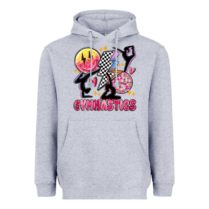 Retro Gymnastics Heavyweight Hoodie by MaliasSmallBusiness | Teevron