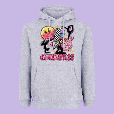 Retro Gymnastics Heavyweight Hoodie Designed By Maliassmallbusiness