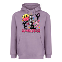 Lavender retro gymnastics Heavyweight Hoodie - MaliasSmallBusiness