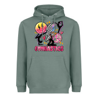 Sage retro gymnastics Heavyweight Hoodie - MaliasSmallBusiness