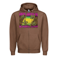 Chestnut mardi gras  leopard pink glitter Zipper Hoodie - BarkalooDesign