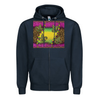 Navy mardi gras  leopard pink glitter Zipper Hoodie - BarkalooDesign