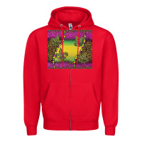 Red mardi gras  leopard pink glitter Zipper Hoodie - BarkalooDesign