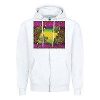 White mardi gras  leopard pink glitter Zipper Hoodie - BarkalooDesign