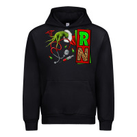 Black Christmas Character  Nurse Urban Hoodie - NancyCooperArtShop