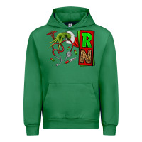 Emerald Christmas Character  Nurse Urban Hoodie - NancyCooperArtShop