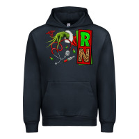 Navy Christmas Character  Nurse Urban Hoodie - NancyCooperArtShop