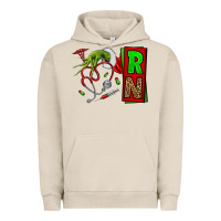 Pigment French Oak Christmas Character  Nurse Urban Hoodie - NancyCooperArtShop