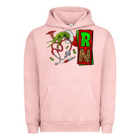 Pigment Salmon Christmas Character  Nurse Urban Hoodie - NancyCooperArtShop