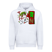 White Christmas Character  Nurse Urban Hoodie - NancyCooperArtShop