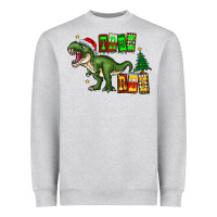 Heather Grey tree rex Heavyweight Sweatshirt - CowhideDigitalArt